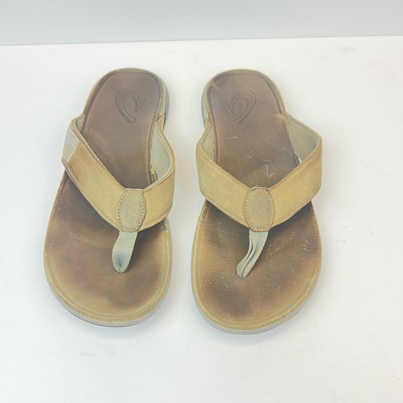 Olukai Tuahine Flip Flop Comfort Sandals Mens US 9 EU 42 Grey - Picture 6 of 12